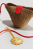 Sac à bandoulière en paille