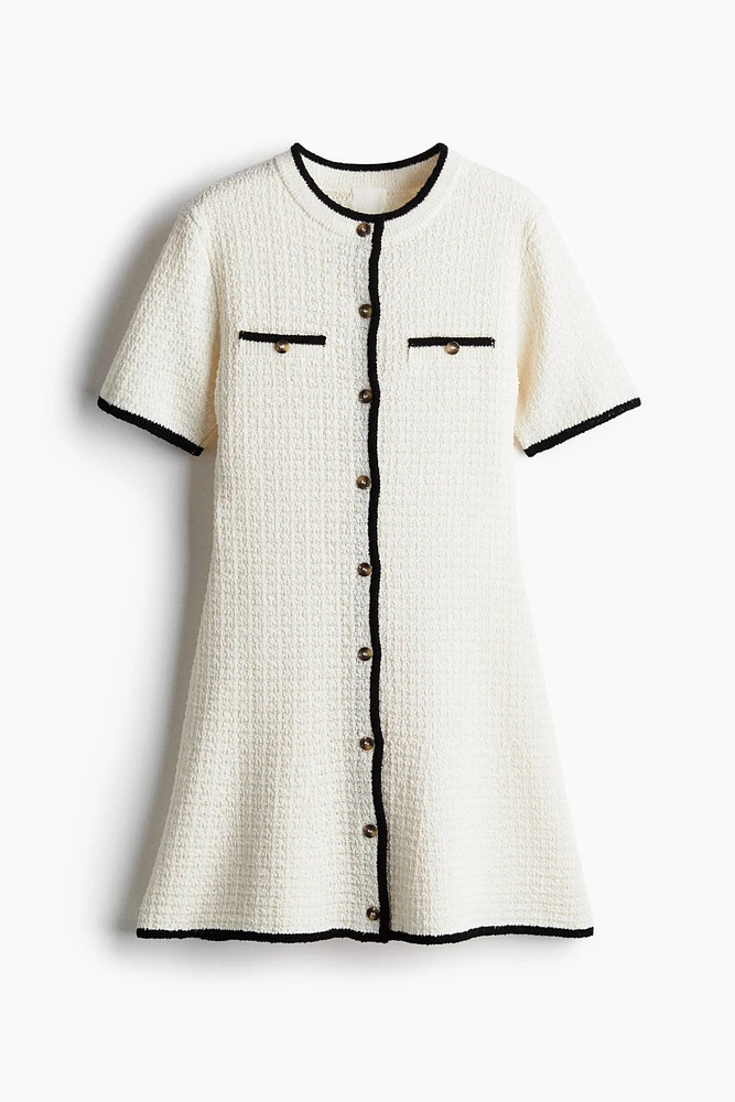 Textured-Knit Dress
