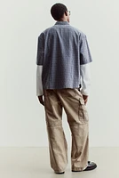 Loose-Fit Cotton Cargo Pants