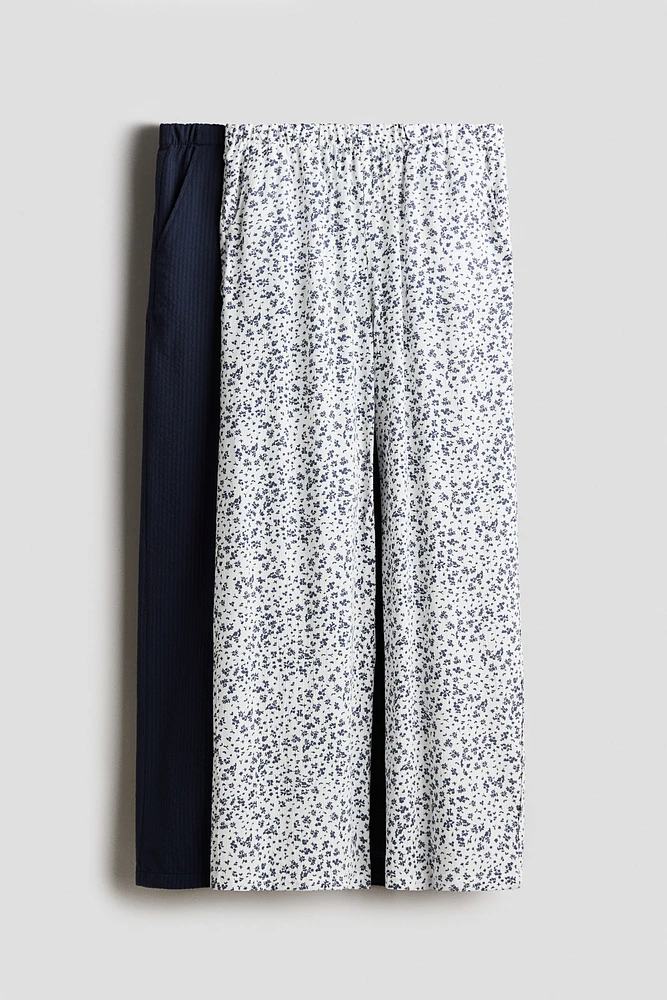 Lot de 2 pantalons à jambes larges