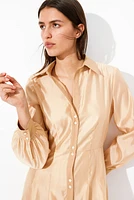 Shirt Dress with Tapered Waist