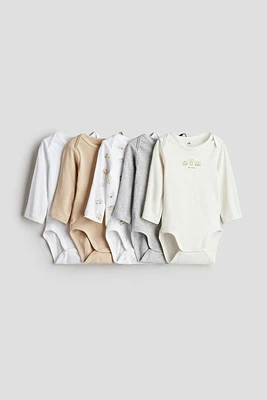 5-pack Long-sleeved Bodysuits