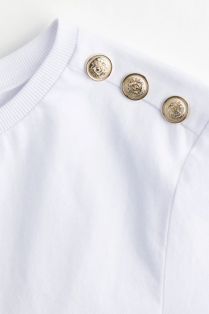 Button-Detail T-shirt