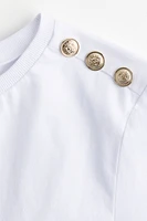 Button-Detail T-shirt