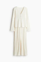 Ribbed jersey pyjamas