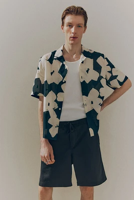 Relaxed-Fit Linen-Blend Shorts