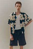 Relaxed-Fit Linen-Blend Shorts