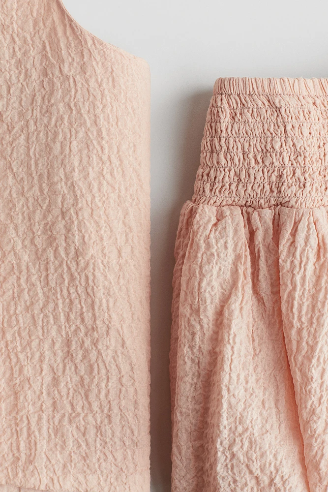 2-Piece Cotton Seersucker Set