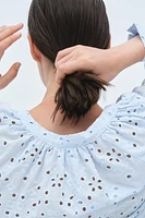MAMA Before & After Eyelet-Embroidered Blouse
