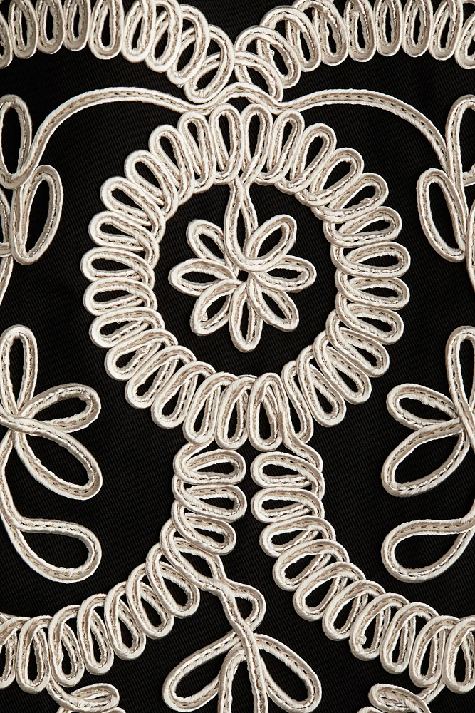 Embroidered Shift Dress
