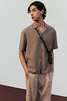 Chemise ample avec col cubain