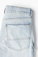 Slim Denim Cargo Shorts