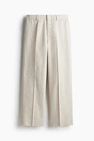 Loose-Fit Linen-Blend Pants