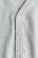 Fine-knit Cotton Cardigan