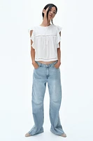 Flutter-Sleeved Blouse