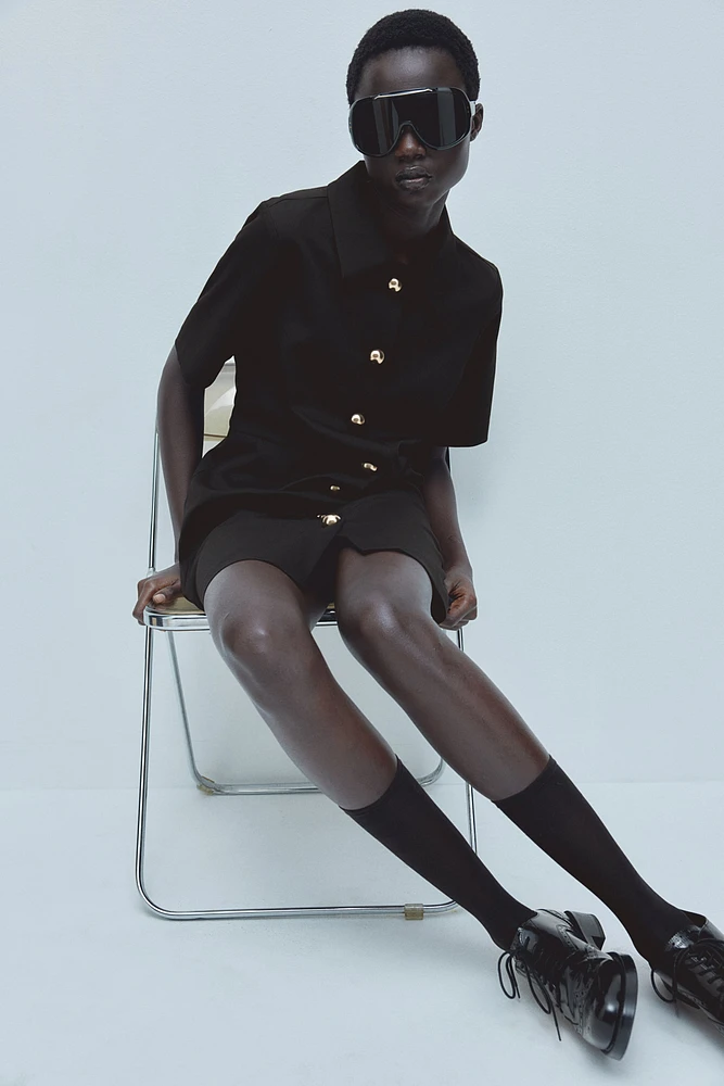 Twill Shirt Dress
