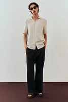 Regular-Fit Linen Resort Shirt