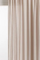 Single-Pack Long and Wide Muslin Curtain Panel