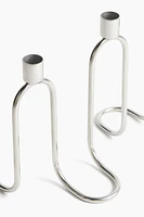 Wavy Metal Candelabra
