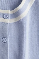 Button-Front Sweater Vest