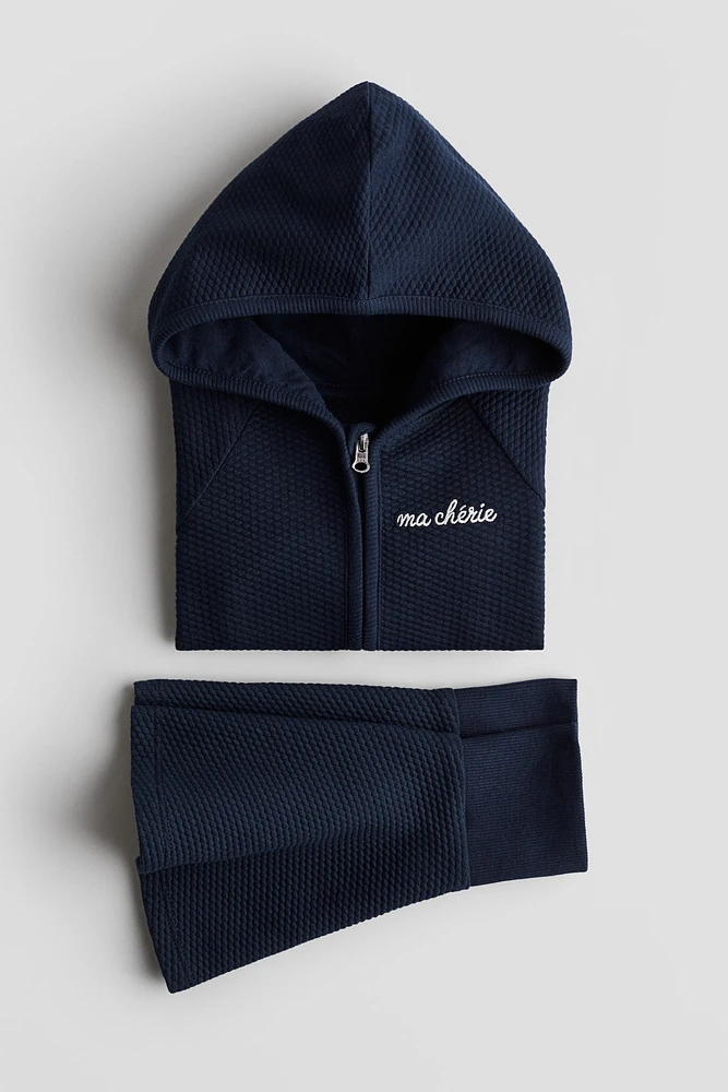 2-piece Textured Jersey Set
