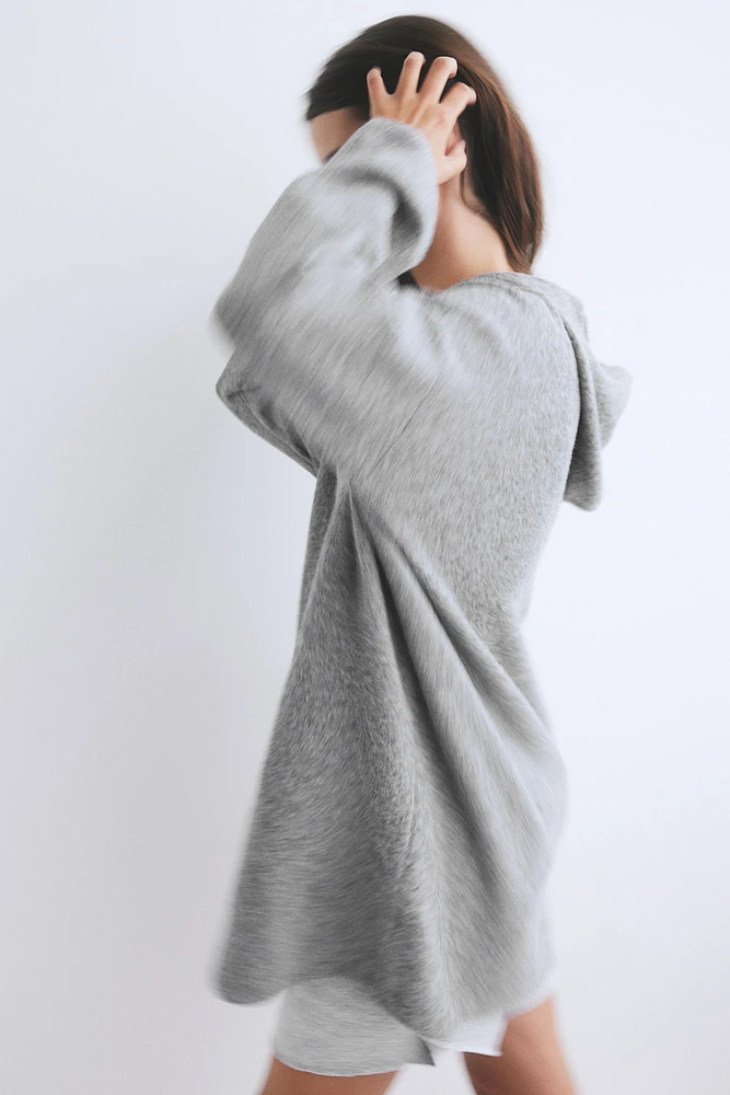 Hooded Fine-Knit Dress