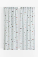 2-pack Patterned Cotton Curtains