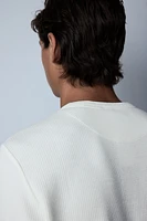 Regular Fit Ribbed Long-Sleeved Shirt