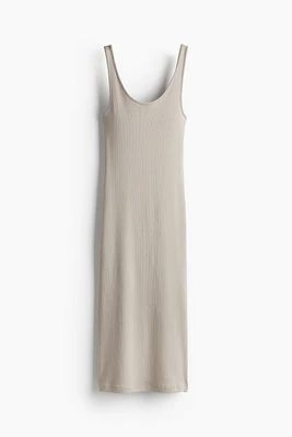 Ribbed Jersey Dress
