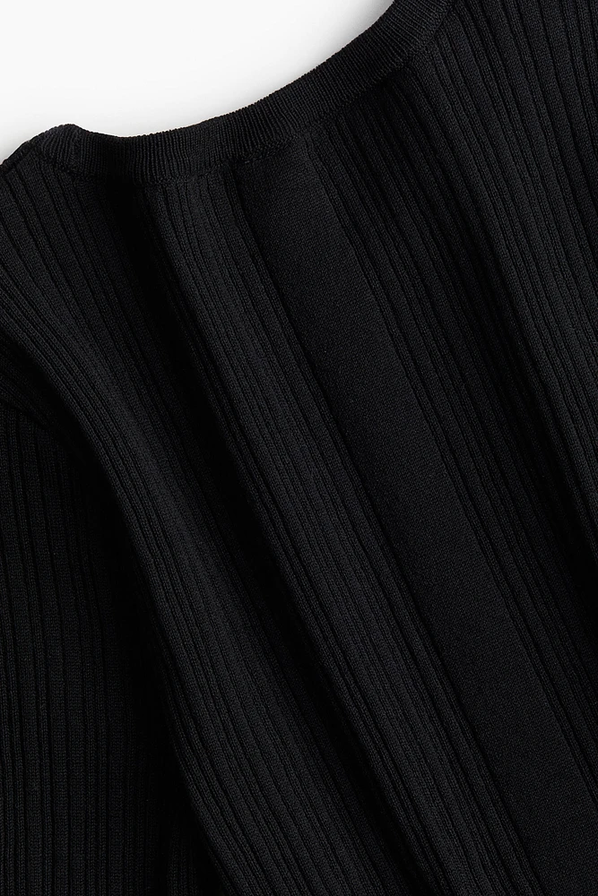 Rib-Knit Bodycon Dress