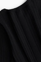 Rib-Knit Bodycon Dress