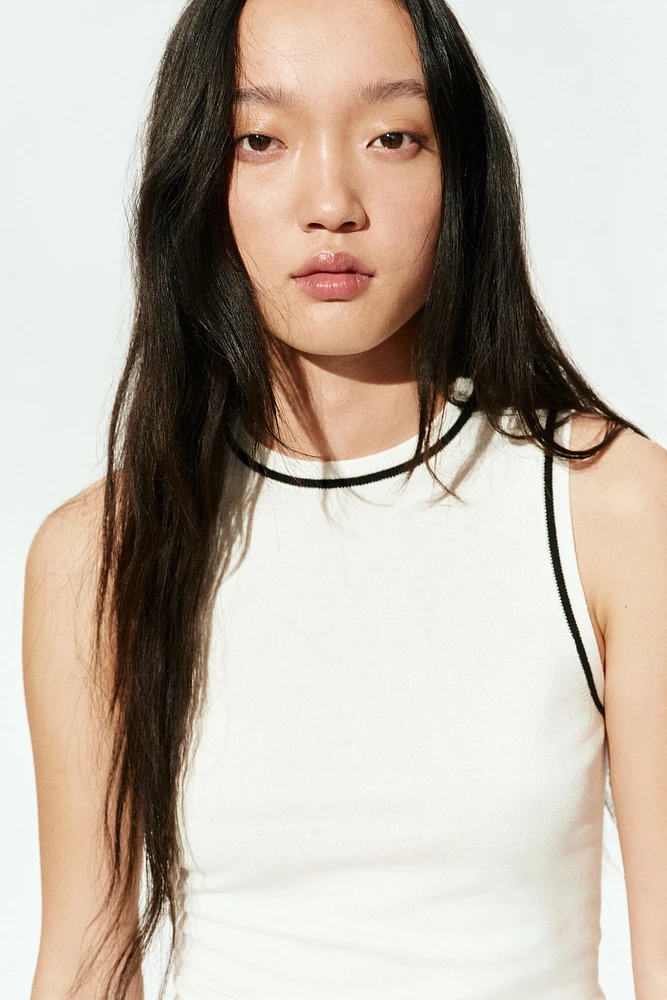 Fine-Knit Sweater Vest