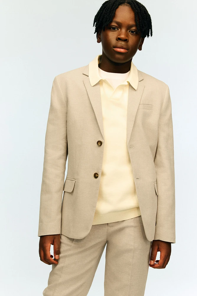 Linen-Blend Jacket