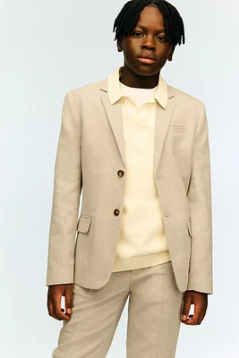 Linen-Blend Jacket