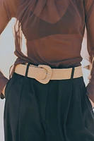 Wide-Leg Pants with Belt
