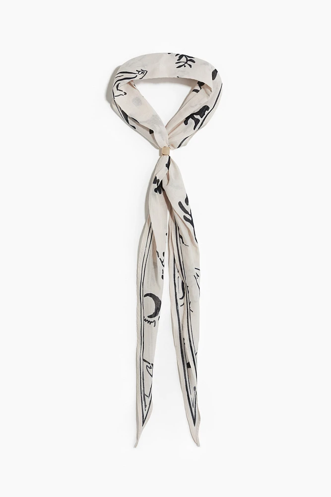 Bead-Detail Neck Scarf