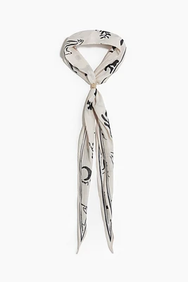 Bead-Detail Neck Scarf