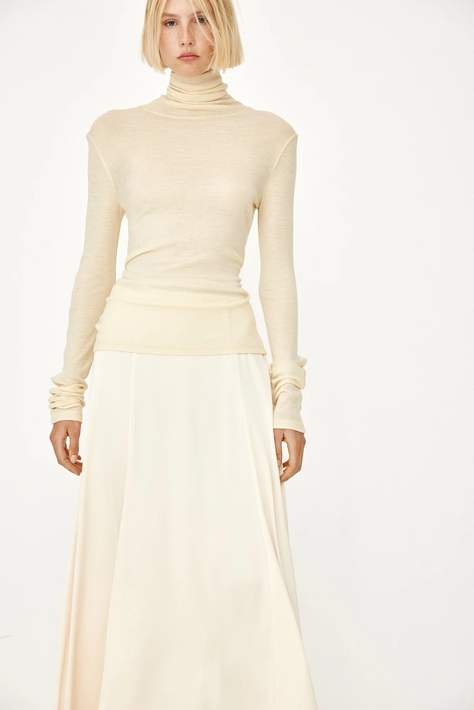 Satin Maxi Skirt