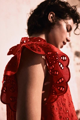 Eyelet Embroidery Dress