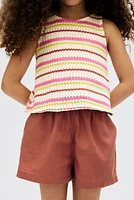 Linen-blend Shorts