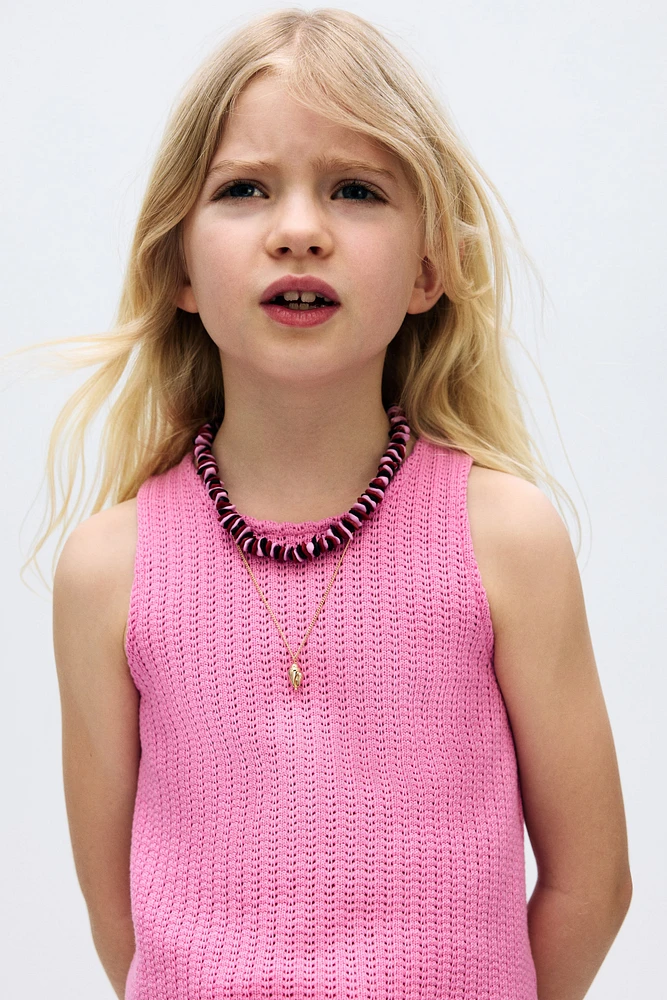 Textured-Knit Tank Top