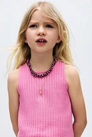 Textured-Knit Tank Top