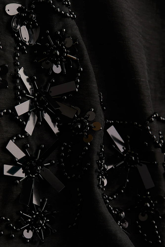 Sheer Embellished Dress