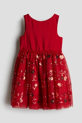 Dress with Tulle Skirt