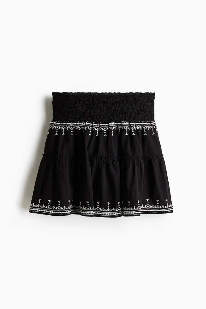 Embroidered Cotton Skirt
