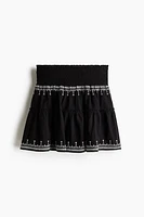 Embroidered Cotton Skirt
