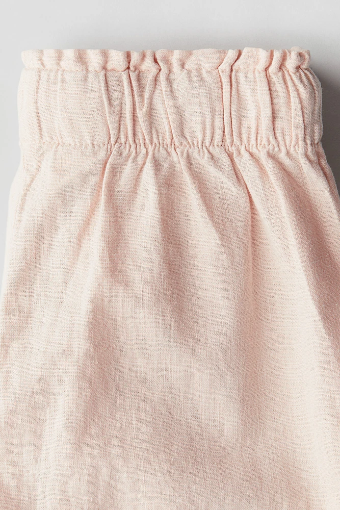 Linen-Blend Pants