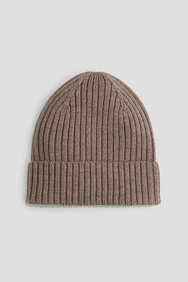 Wool-knit beanie