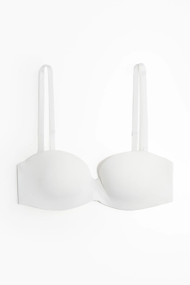 Soutien-gorge balconnet rembourré en microfibre