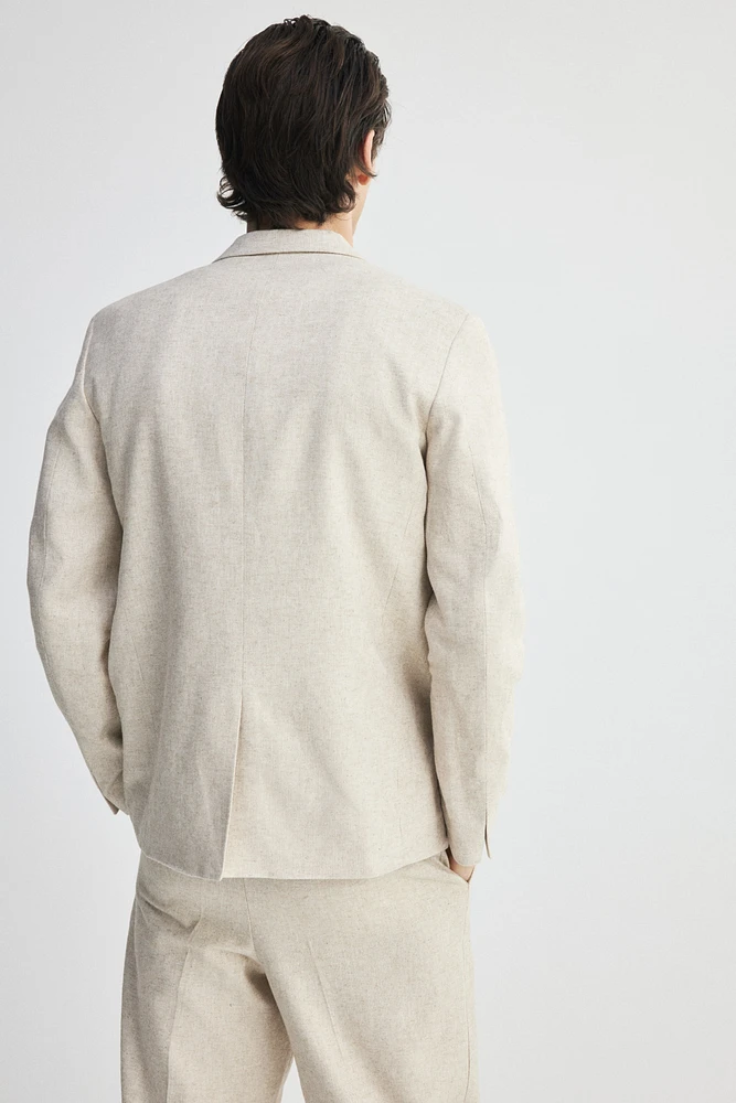 Relaxed-Fit Linen-Blend Jacket